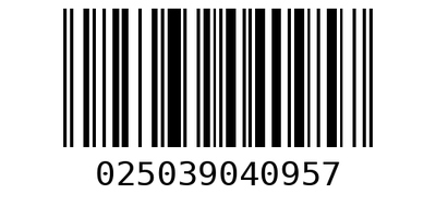 Barcode 025039040957