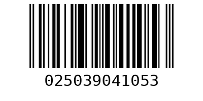 Barcode 025039041053