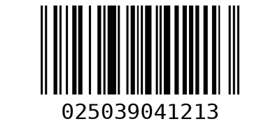 Barcode 025039041213