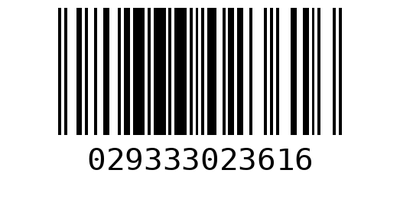 Barcode 029333023616