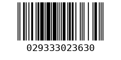 Barcode 029333023630