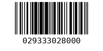 Barcode 029333028000