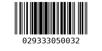 Barcode 029333050032
