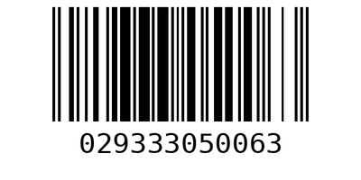 Barcode 029333050063