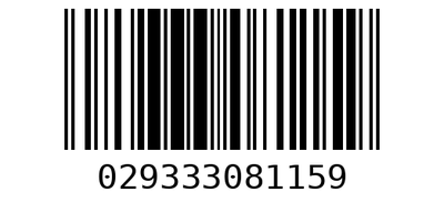 Barcode 029333081159