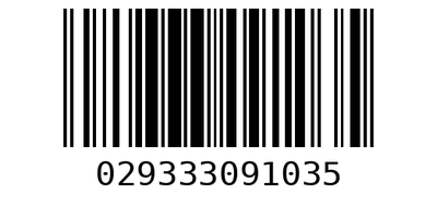 Barcode 029333091035