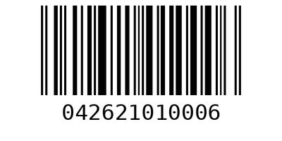 Barcode 042621010006