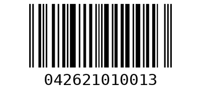Barcode 042621010013