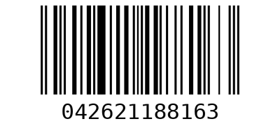 Barcode 042621188163