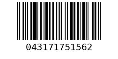 Barcode 043171751562