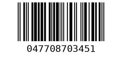 Barcode 047708703451