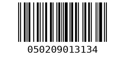 Barcode 050209013134