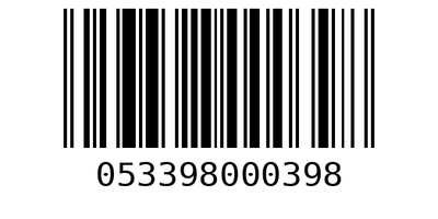 Barcode 053398000398