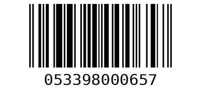 Barcode 053398000657