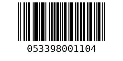 Barcode 053398001104