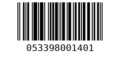 Barcode 053398001401