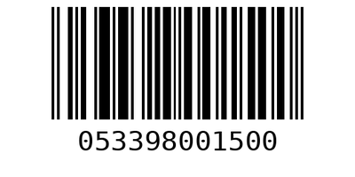 Barcode 053398001500