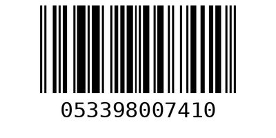 Barcode 053398007410
