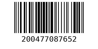 Barcode 20047708765408