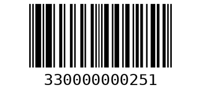 Barcode 330000000251