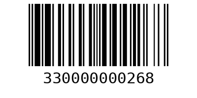 Barcode 330000000268