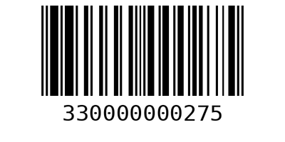 Barcode 330000000275