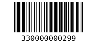 Barcode 330000000299