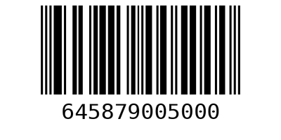 Barcode 645879005000