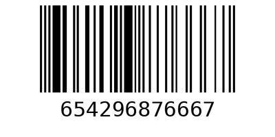 Barcode 654296876667