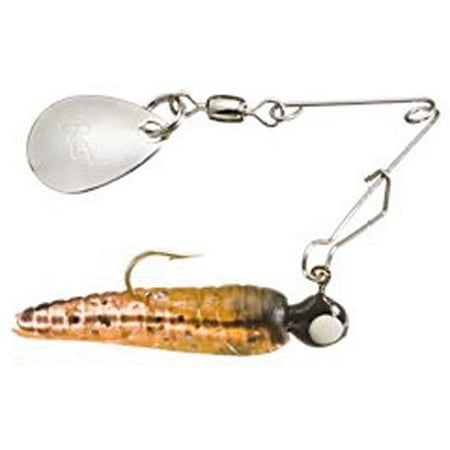 BETTS SPIN W/SPARE BODY 1/32 OZ 1" GRUB BLACK/YEL STRIPE/RED BELLY