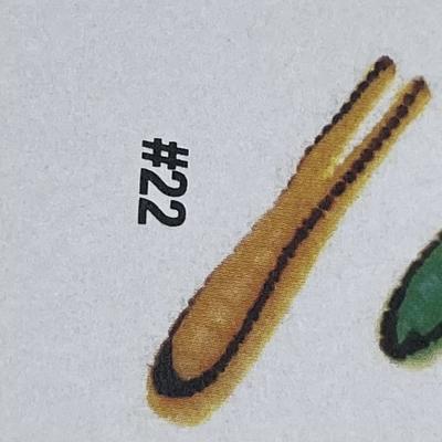BETTS SPIN W/SPARE BODY 1/16 OZ 1 1/4 GRUB YELLOW/BLK STRIPES