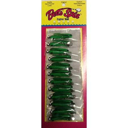 BETTS SPIN W/SPARE BODY 1/8 OZ 2" SPLIT TAIL CATALPA/BLK STRIPES