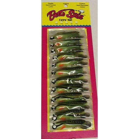 BETTS SPIN W/SPARE BODY 1/8 OZ 2" SPLIT TAIL BLK STRIPES/CHART/ORANGE