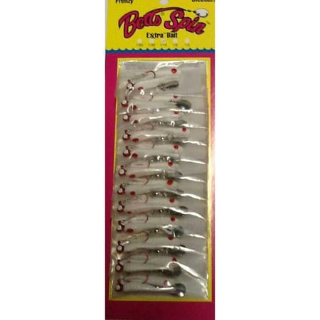 BETTS SPIN W/SPARE BODY 1/8 OZ 2" SPLIT TAIL RED W/WHITE DOT