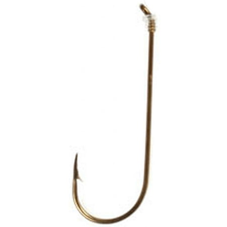 EAGLE CLAW SNELLED HOOK WIRE BRONZE HOOK SZ 4 24 TO BOX