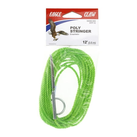 04300-003 EAGLE CLAW 12' POLY STRINGER IN POLY BAG 12/CTN 12PS
