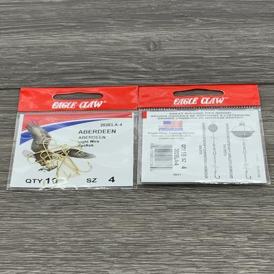 EAGLE CLAW REFILL GOLD XLT WIRE HOOK SIZE 4 (5 TO CARTON)