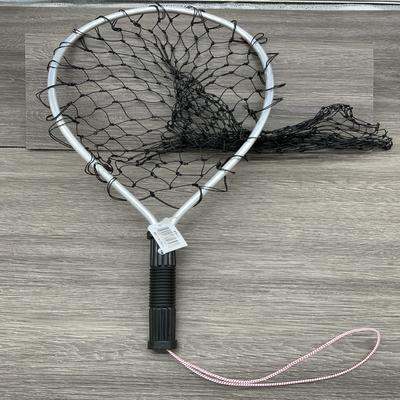 FJ NEIL ALUM TROUT NET, BLACK POLY NETTING, STRETCH CORD