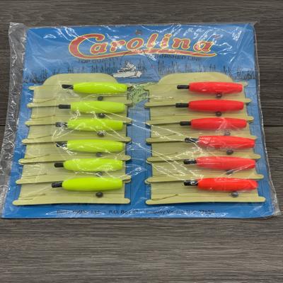BETTS RIG LINE R&Y 2" FOAM TORPEDO CORK #6 HOOK 12 TO CARD