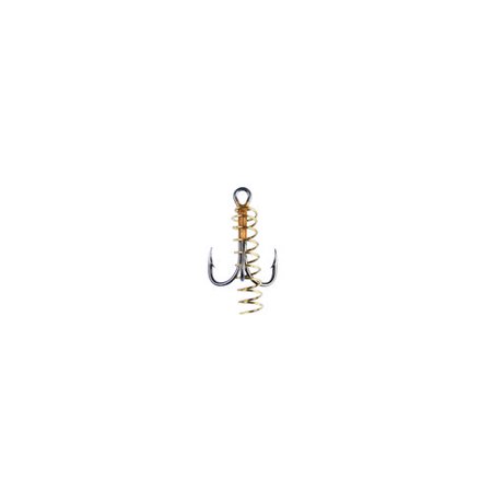 EAGLE CLAW TREBLE BRONZE 10/PACK SOFT BAIT W/SPRING FOR TROUT 2X STRONG CURVED POINT