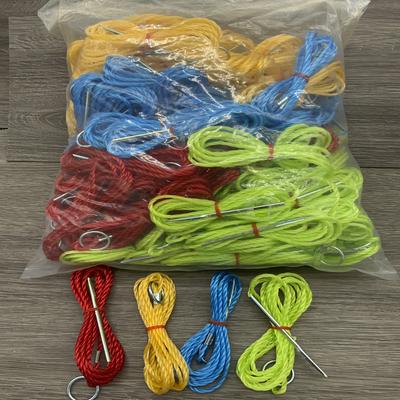 F J NEIL 6' POLY STRINGER, 100/BAG ASSTD 4 COLORS