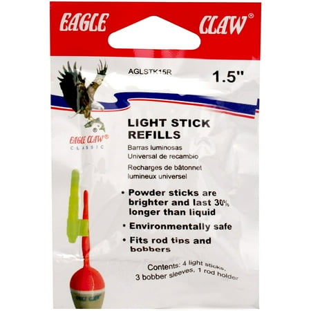EAGLE CLAW UNIVERSAL GLOW STICK LIGHT REFILL 1 1/2" GREEN