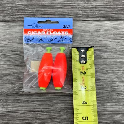 JEROS 2 1/2" SNAP ON CIGAR FOAM FLOATS 2/PK