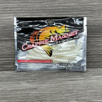 LELAND 87270 CRAPPIE MAGNET 15PC BODIES WHITE CM15W