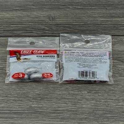 EAGLE CLAW 02050-007 PKG EGG LEAD 3/4 OZ 12 BAGS TO BOX