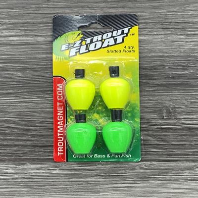 LELAND 87670 EZ TROUT MAGNET FLOAT 4PK 2/YELLOW/2 GREEN 87670 EZTF