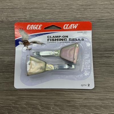 04080-001 EAGLE CLAW FISHING BELLS,CLAMP-ON, COPPER 6/CTN FB2