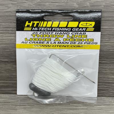 HT HAND CRAB THROW LINE W/WEIGHT & 25' LINE 12/PACK