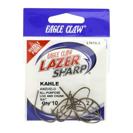 EAGLE CLAW KAHLE LAZER HOOK BRONZE SZ 2