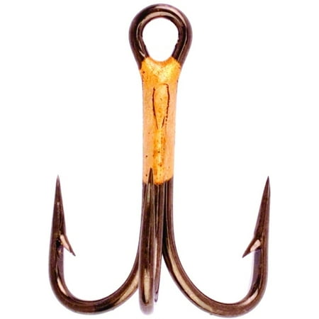 EAGLE CLAW LAZER BRONZE TREBLE 4X STRONG HOOK SIZE 4